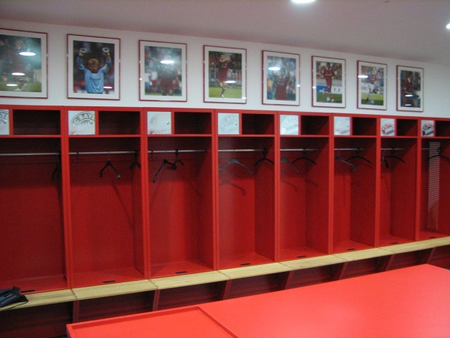 Футбольный стадион «Альянц Арена» (Allianz Arena), раздевалка