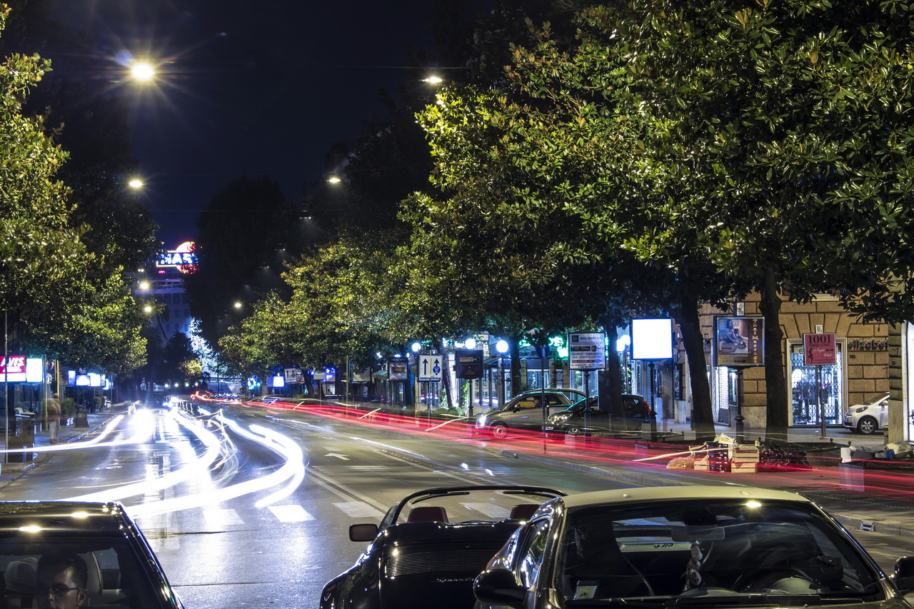 Ночная Виа Венето